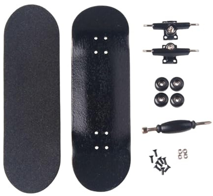 DuskHaven Fingerboard Kugellager, EIN Kleines Lernspielzeug für Mädchen, Jungen, Teenager Und Kinder, Schwarz