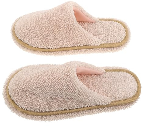 HINTRMENT Zapatillas Mopa Suelo Color Beige Tejido Reutilizable y Comodidad Manos Libres Ideales para Limpieza de Pisos en Oficina y Hogar