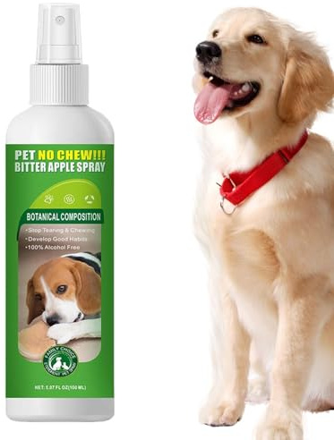 Fuuxtci Anti-tuggspray mot hundar, 100 ml spraydimma för att korrigera beteendet | Hundar anti-tuggspray mot dörrkarmar, hörn, , gräsmatta, soffa, möbler och