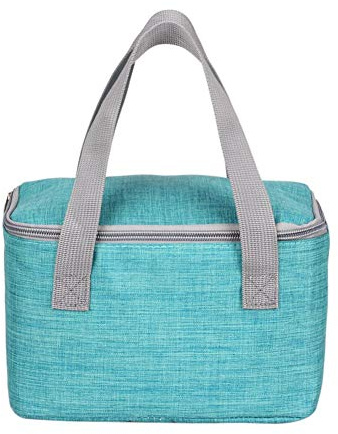 Panlom® 6 Can/4 L Small Cool Bag Handy Square Lunch Bag Insulated Lunch Box for Adults Work Day Trip