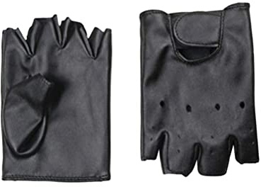 1 paire de mitaines en cuir pour enfants, gants de sport demi-doigts pour garçons et filles, activités en plein air, équitation, pêche, patinage, chasse, escalade