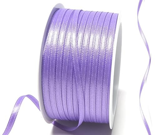 s.dekoda Satinband 50m x 3mm Flieder Schleifenband Dekoband Satin