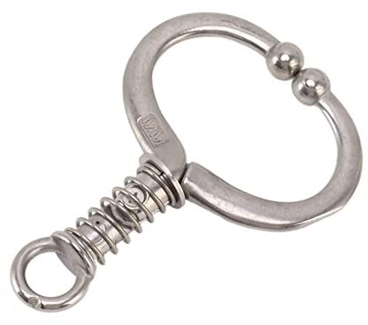 Nasenring für Rinder, Edelstahl-Nasenring mit Nasenzange für sicheres Handling von Stier und Kuh auf dem Bauernhof