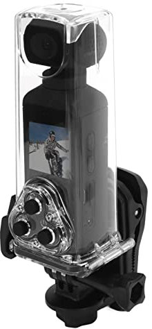 Pocket Camera, 4K HD Pocket Camcorders with Mic Clip, 270° Rotatable, Wifi Connection for YouTube, Vlog, 30m Waterproof Case