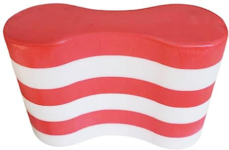 Perfeclan Pull Buoy Beine und Hüften unterstützen Schwimmen Pull Float Flotation Schaum Bein Float Trainingshilfe für Junior Unisex Oberkörperkraft, Weiß Rot