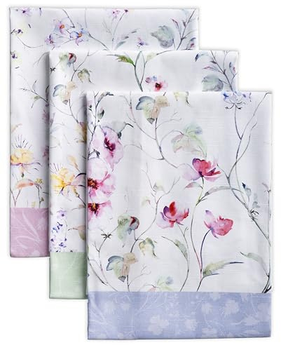 Maison d'Hermine Küchenhandtuch 100% Baumwolle (50 cm x 70 cm, Set von 3)