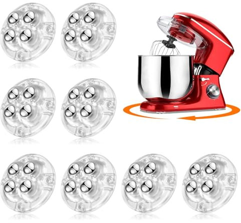 Ruedas adhesivas, volante universal giratorio de 360°, mini rodamientos de rodillos para aparatos de cocina pequeños, caja de almacenamiento, cubo de basura DIY (con 4 rodamientos de bolas,