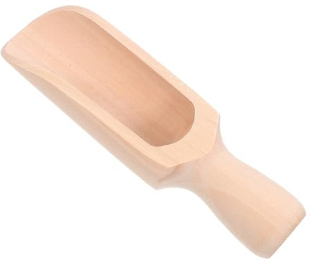 FUNOMOCYA Cucchiaio in Legno Di Faggio Naturale Multifunzione Per Cucina e Bagno Spoon Compatto Per Caffè e Spezie Utensile Con Manico Facile Da Usare e Conservare