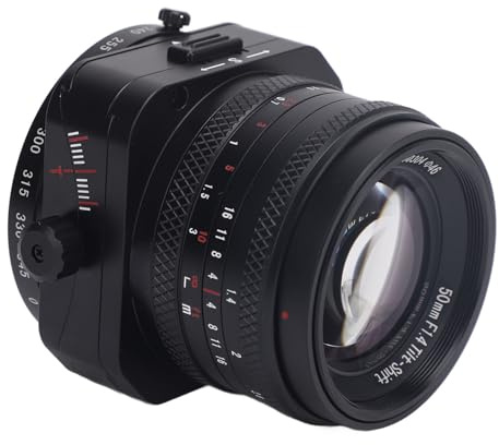 Obiettivo della Fotocamera con Cornice APS C da 50 Mm F1.4 Messa a Fuoco Manuale Obiettivo Tilt Shift con Ampia Apertura per Porta M4/3 per Fotocamera G1 G2 E PL1 E PL2