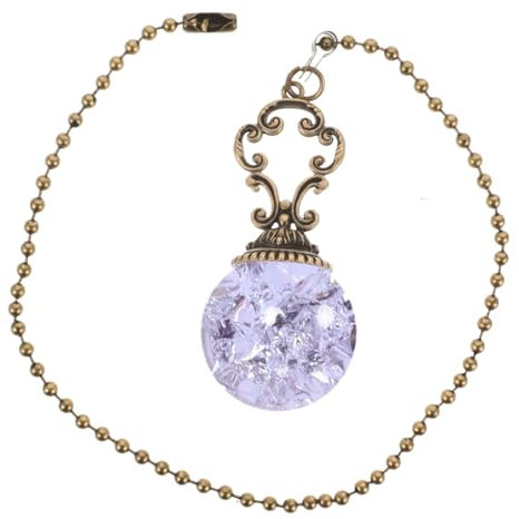 Holibanna Ceiling Fan Pull Chain Extension Vintage Beaded Design Easy to Install Lamp Accessory for Ceiling Fans Lights and Decorative Use Home Decor