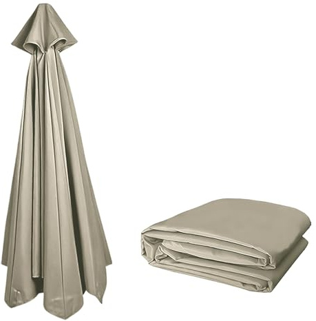 3.50M Rechange pour parasol de patio en extérieur | Remplacement robuste pour parapluie de marché | Toile de parasol pour 8 baleines | Protection UV et imperméable | auvent de rechange Seulement