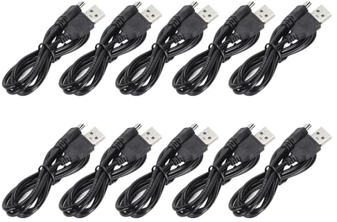 Cocoarm Cable Cargador, Paquete de 10 Cables USB 2.0 de Alta Velocidad para Controladores Slim PS Move, Teléfonos Celulares, Cámaras Digitales, Material ABS PVC Duradero de 3.3 Pies, Juegos Extra