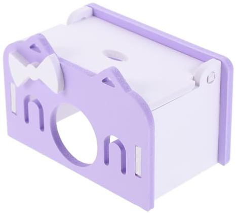 FOMIYES Nido para Hámster Pequeño Morado, Casa Escondite Delicado y Seguro para Roedores, Suministros para Mascotas Espacio para Descanso y Juego, Adecuado para Conejillos de Indias