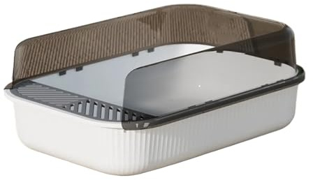 BJdfgE Lettiera Grande Semi-Chiusa Toilette for Gatti antispruzzo Forniture for Padella for Sabbiera Chiusa for Domestici for(Style B)