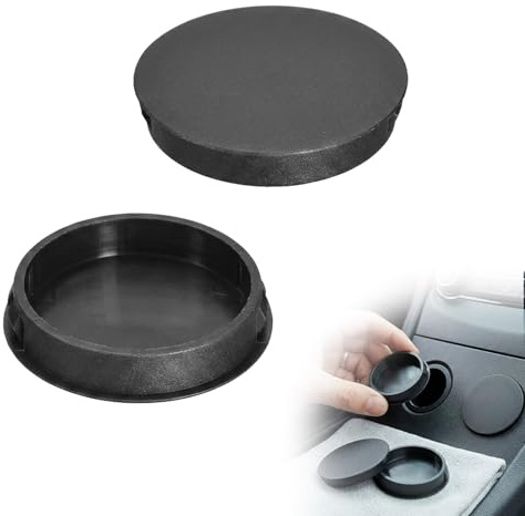 Wcawnlt Muffenstopfen 100mm Rohrstopfen Schwarz 2 Stück, Lüftungsrohr Abdeckung aus Nylon für 100-102mm Bohrung, Verschlusskappe Blindstopfen für Rohrleitung Abwasserrohr und Möbel, 105mm Kopf
