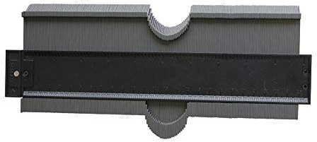 EDMA - Duplic Form - Copieur de Forme et Contour 250 x 45 mm - Gabarit de Jauge à Découpe – Mesurez Contours et Coins – Duplicateur - 088255 – Outil de Travaux de Qualité pour Professionnel