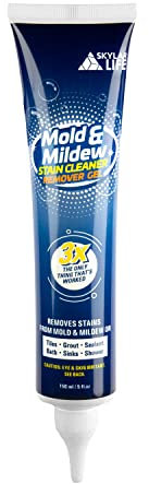 Skylarlife Home Mould & Mildew Stain Remover Gel Stain Remover Cleaner Wall Mould Stain Cleaner for Tiles Grout Sealant Bath Sinks Showers