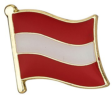 Patch Nation Österreich Österreichisch Flagge Metall Button Badge Pin Pins Anstecker