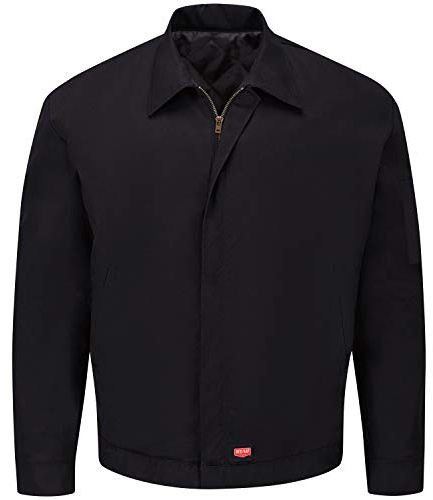 Red Kap mens Performance Crew Jacket work utility outerwear, Black, X-Large US