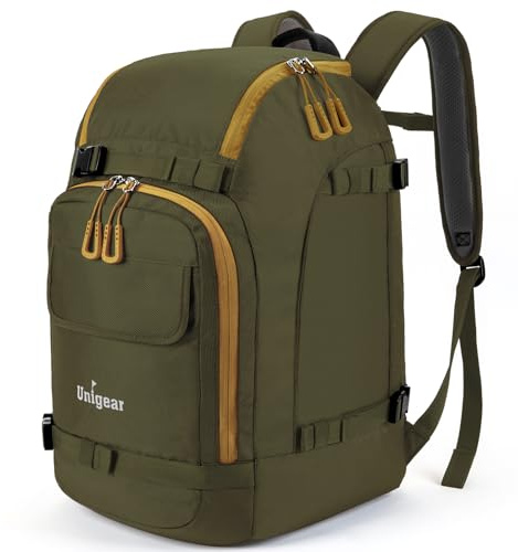 Unigear Borse per Scarponi Sci, 50L/70L Zaino per Scarponi da Sci Snowboard con Sistema Molle Negozio Attrezzatura Inclusa Scarpe, Giacca, Casco, Occhiali, Guanti, Scarponi da Neve