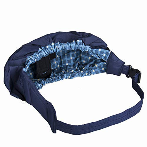 Wrap Babytrage Babytragetasch Kindertrage Stillbezug Baumwolle Babytrage, Weich Und Bequem,Blue Grid
