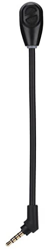ASHATA Flexibles -Mikrofon 3,5 Mm - Abnehmbares 3,5-mm-Ersatzmikrofon mit Geräuschunterdrückung für Hyperx Cloud Flight S, für Hyperx Cloud Flight - Schwarz