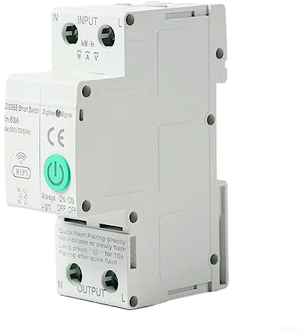Disyuntor inteligente, para Tuya Smart para ZigBee disyuntor hogar 220 V sin función de medición interruptor inteligente 2P 63A