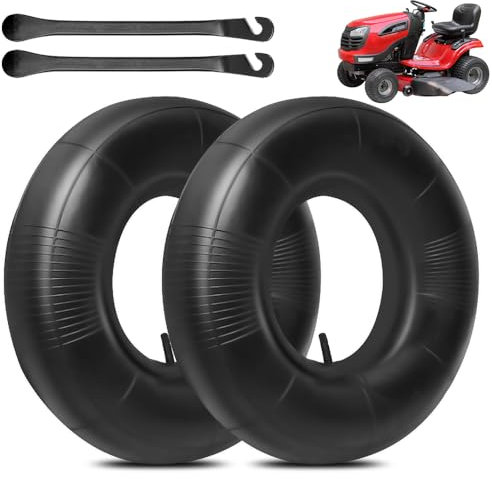 mizikuu 15x6.00-6 Chambre à air, 2x Pneu Brouette Tubes Intérieurs de Remplacement pour ATV Quad 4 roues chariot de Golf tracteur tondeuse à gazon motoculteurs rampes brouette remorque utilitaire