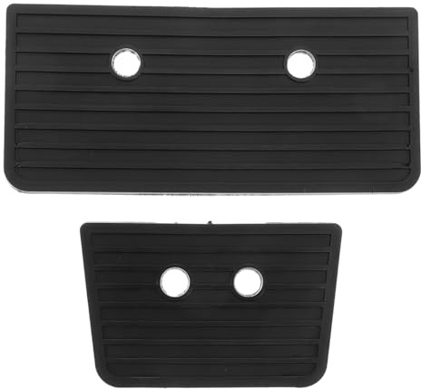 ibasenice Drum Pedal Anti-Slip Rubber Pads Set 5.51x2.48In, Jazz & Bass Pedal Stability Guards, Quick Install, Stage & Studio
