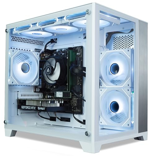 ionz Gaming PC - AMD Ryzen 5 5500, RTX 3050 6GB Graphics Card, 16GB RAM, 500GB SSD, Windows 11, 500W PSU (Dynamic Compact, White)