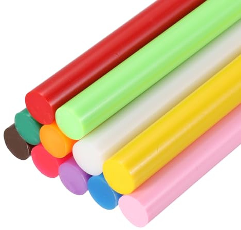 PATIKIL Hot Glue Sticks for Glue Gun, 11 Pcs Colored Hot Melt Adhesive Bulk Sticks for DIY Craft Projects Art Decoration Home Repairs, 11 Colors (11mm x 200mm)