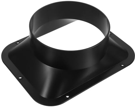 Flangia di Connessione Tubi Abs Nero per Condotti Aria | Sistema Versatile, Resiste ad Alta Pressione, per Installazioni e Riparazioni di Condotti