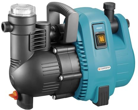 Gardena Comfort Gartenpumpe 4000/5: Bewässerungspumpe Mit Fördermenge 4000 L/h, Integrierter Filter, Geräuscharm, Hohe Leistungsfähigkeit, Garten Zubehör Für Wasserkreislauf (1732-20)