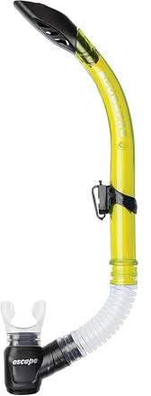 SCUBAPRO Escape Semi-Dry Snorkel, with Purge Valve and Splashguard Barrel-Top Design