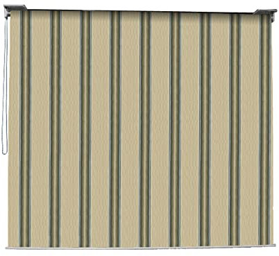 VERDELOOK Tenda da Sole Mykonos a Caduta con Catena, 2.5x2 m, Beige e Verde