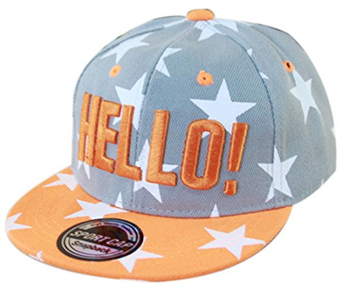 Thenice - Cappellino da baseball per bambini Star grigio Taglia Unica