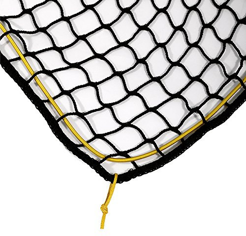 Filet de protection pour remorque sans nœuds avec corde extensible pour sécuriser le chargement (2,5 m x 3 m)