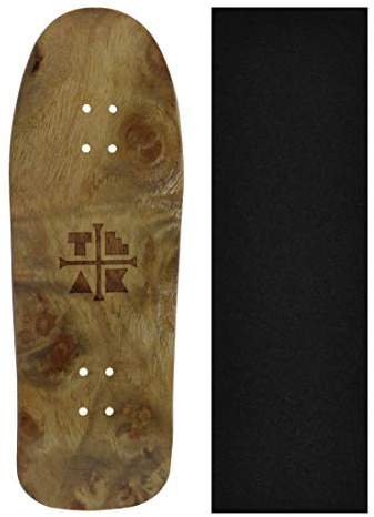 Wooden Fingerboard Carlsbad Cruiser Deck, The Graham Cracker - 34mm x 100mm - Handmade, Pro Shape & Size - Five Plies Wood Veneer - Includes Prolific Foam Tape - Teak Tuning