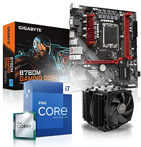 Memory PC Kit de Mise à Niveau pour Le Jeu Intel Core i7-12700KF, Gigabyte B760M, be Quiet! Dark Rock 4 Kühler, sans mémoire de Travail, sans Graphique, entièrement assemblé et testé