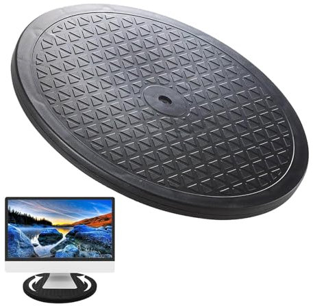 WORDFUN Piattaforma Girevole Multiuso, 25/30cm Lazy Susan Giradischi, Steel Ball Bearings, Piatto Piattaforma Rotante per TV, Monitor di Computer, Laptop, Altoparlanti, Ceramiche, Sculture Artistiche