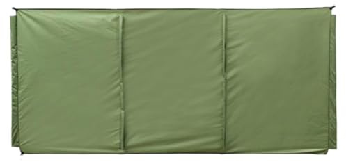 OnIUeZky Wind Breakers Camping Sunproof Oxford Cloth Wind Break Screen 3 Panel Lightwieght Windbreaker Beach Windbreaker Privacy Shield for Outdoor Activitie Army Green 98.4 * 27.6inch