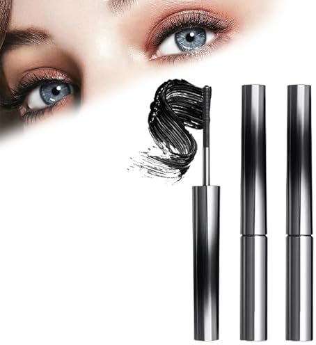Kapeine Iron Wand Mascara, Simplifyz Kapeine Iron Wand Mascara, Metal Rod Mascara, Kapeine Iron Wand Mascara Wand, Simplifyz Eye Pencil, Curling Iron Mascara, Waterproof (black*2pcs)