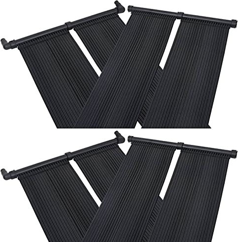 LAPOOH Panel Calentador Solar para Piscinas 4 Unidades 80x310 cm, Calentar Agua Piscina, Aquecedor Piscina, Calentador De Agua Piscina, Bomba Calor Piscina