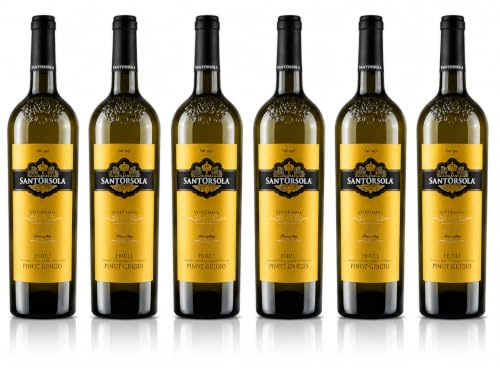 Sant'Orsola Premium Pinot Grigio D.O.C. Friuli Ramato, 6x750 ml | Vino Rosato Italiano, Secco, Sapore Fresco, Palato Morbido e Rotondo