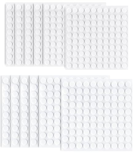 ktxaby 1200Pcs 12 Sheets Round Foam Dot Double Sided Adhesive 3D Pop Foam Tape for DIY Scrapbook Craft Office Supplies, 2 Sizes (8mm and 10mm)