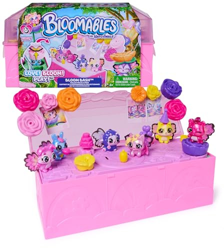 Hatchimals Bloomables Bloom Bash 6-Pack Terrarium Carton Playset, Ages 4+