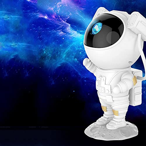 Proyector de noche estrellada de astronauta, lámpara de proyección LED con control remoto, ángulo de cabeza ajustable, regalo para niños, adultos, hogar, fiesta, decoración de techo, Navidad