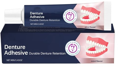 Crème adhésive thermoplastique pour dentiers Extra forte, tenue longue durée pour prothèses supérieures et inférieures, kit de réparation et rebasage, maintien sécurisé toute la journée (1Pièce)