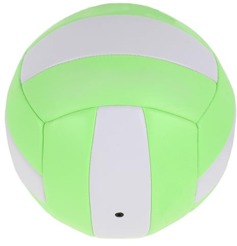 Housoutil Ballon de Volley-Ball en Salle Taille 5 Souple, Ballon D'entraînement Gonflable pour Volley-Ball, Équipement D'entraînement Sportif Léger, Couleur Vert Blanc Pastel, pour Examen