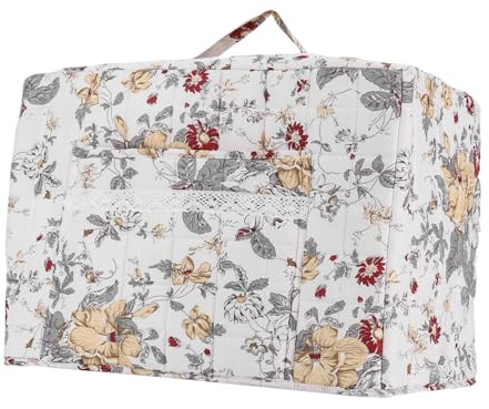 Borsa per macchina da cucire – Boho Serger Cover Tote 43 x 24 x 35 cm | Imbottitura extra per la protezione della macchina | Custodia in poliestere leggero per viaggi indoor workshop e studio, E
